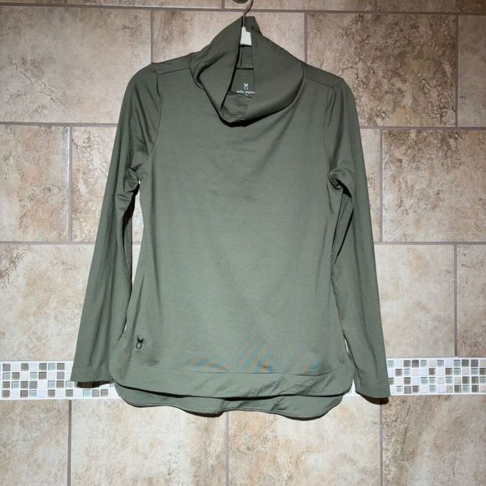 Dudley Stephens Women's XS Green Turtleneck Pullover